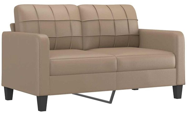 2 személyes cappuccino színű műbőr kanapé 140 cm