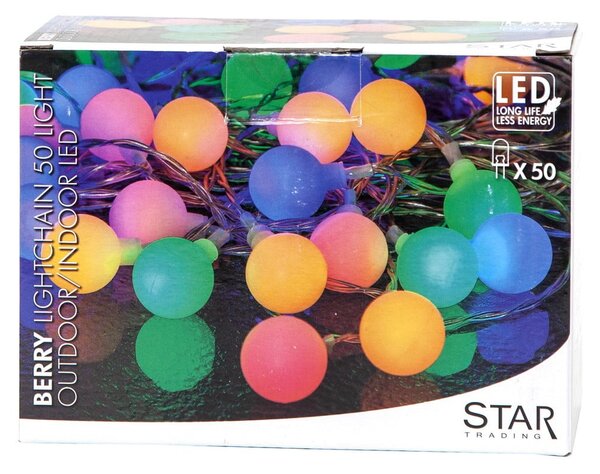 Partylights Berry színes fényfüzér, hosszúság 7,35 m - Star Trading