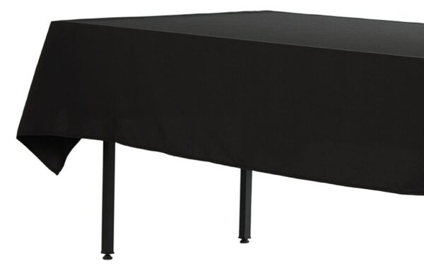Téglalap alakú fekete bársony terítő 280x160cm