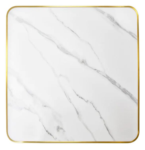 Arany ARP608 bárasztal 70x70cm fehér + 2 Glamour székszett