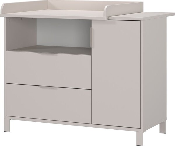 Krémszínű gyerek komód pelenkázó feltéttel 115x102x77 cm Alkmaar – Germania
