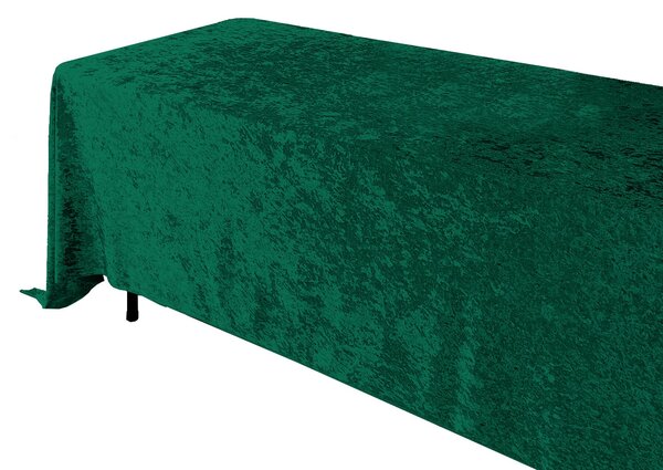 Téglalap alakú zöld bársony terítő 280x160cm Bársony