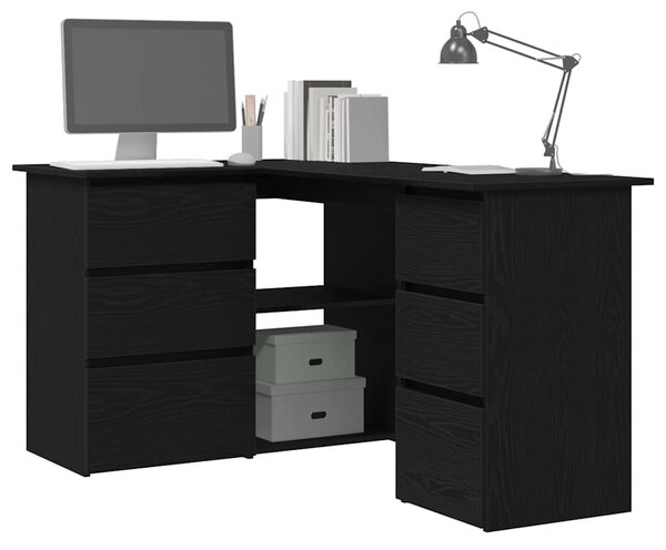 Asztal Fekete tölgy Szerelt Fa 145 x 100 x 76 cm