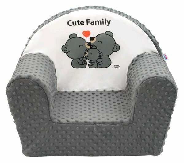 New Baby Cute Family gyermek szék, szürke, 42 x 53 cm