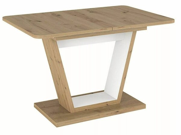 Nigel Kihúzható Étkezőasztal Laminált Artisan Tölgy-Fehér Modern