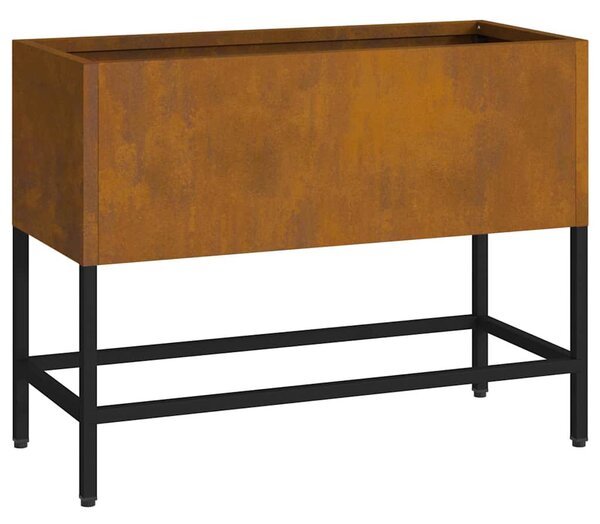 Magas Kerti Cserép Rozsdás 60 x 26 x 45 cm Időjárásálló acél