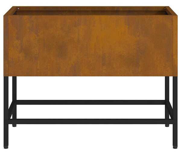 Magas Kerti Cserép Rozsdás 60 x 26 x 45 cm Időjárásálló acél