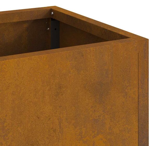Magas Kerti Cserép Rozsdás 60 x 26 x 45 cm Időjárásálló acél