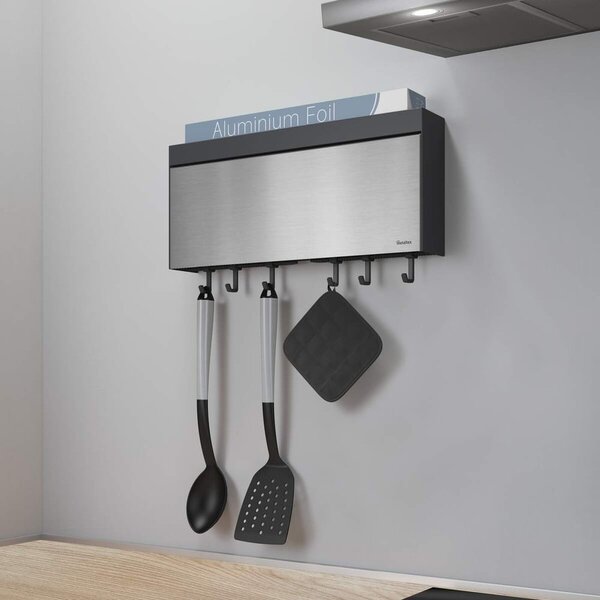 Tango Inox fali papírtörlő és fólia tartó - Metaltex