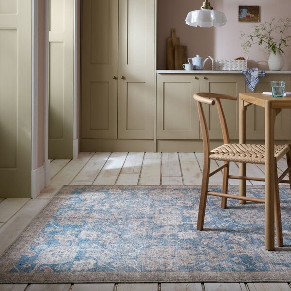 Kék mosható szőnyeg 190x290 cm Orelia Global – Flair Rugs