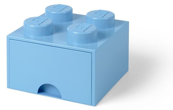 Négyszögeletes világoskék tárolódoboz - LEGO®