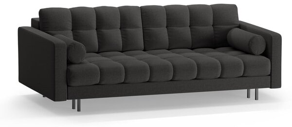Sötétszürke kinyitható tárolóhelyes kanapé 222 cm Bali – Cosmopolitan Design