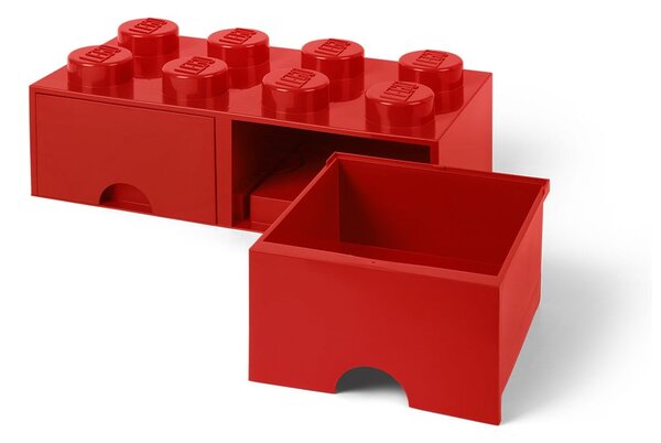 Piros 2 fiókos tárolódoboz - LEGO®