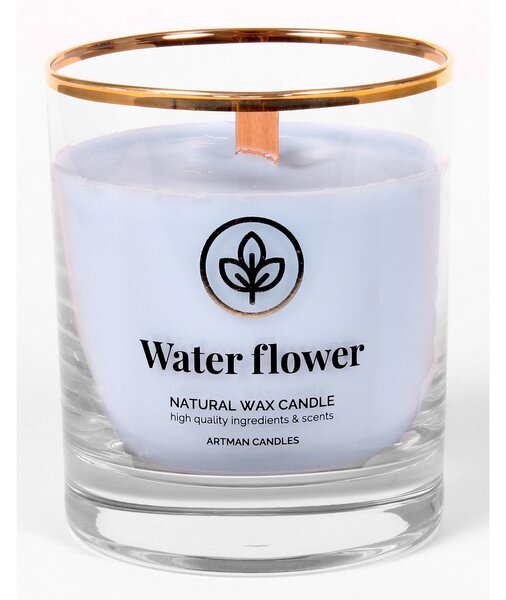 Water flower illatgyertya üvegpohárban, 500 g, 9,5 cm