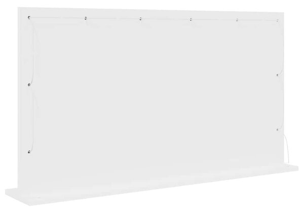 Toalett Tükör Fehér 100 x 55 x 18 cm Üveg és mérnöki fa