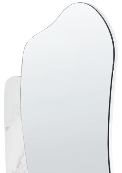 Falitükör ARVERT 60 cm 80 cm Fehér márvány