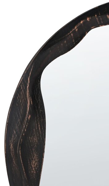 Falitükör LANGON 60 cm 60 cm Fenyő Sötétbarna