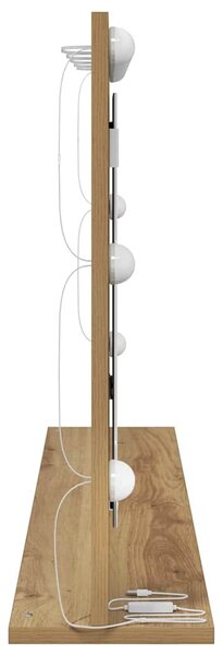 Toalett Tükör Artisan tölgy 100 x 55 x 18 cm Üveg és mérnöki fa