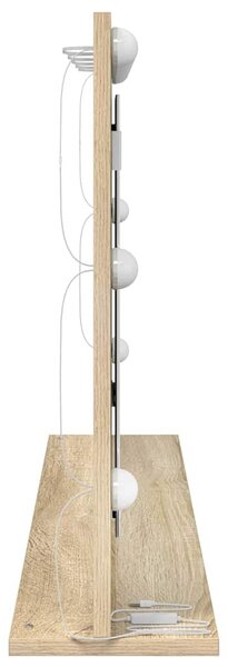 Toalett Tükör Sonoma tölgy 100 x 55 x 18 cm Üveg és mérnöki fa
