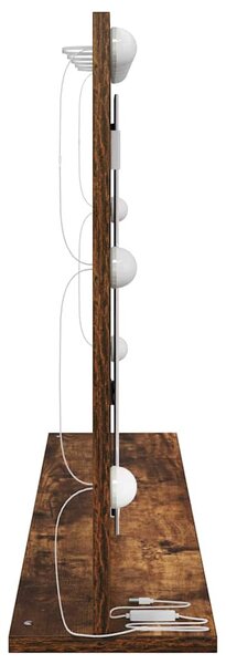 Toalett Tükör Füstölt tölgy 100 x 55 x 18 cm Üveg és mérnöki fa