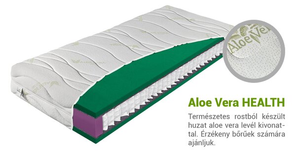 Zion AloeVera matrac 140x200 Huzat: Silver Care (felár ellenében)