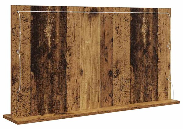 Toalett Tükör Öreg fa 100 x 55 x 18 cm Üveg és mérnöki fa