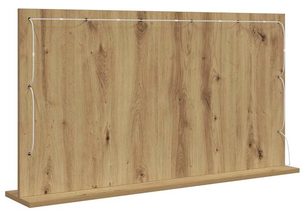 Toalett Tükör Artisan tölgy 100 x 55 x 18 cm Üveg és mérnöki fa