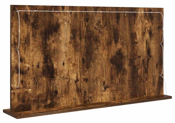Toalett Tükör Füstölt tölgy 100 x 55 x 18 cm Üveg és mérnöki fa