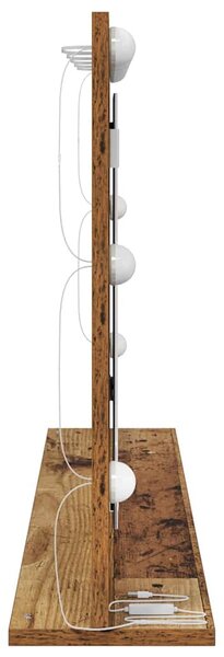 Toalett Tükör Öreg fa 100 x 55 x 18 cm Üveg és mérnöki fa