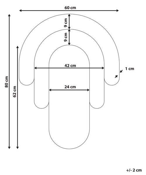 Falitükör MESPAUL 60 cm 80 cm Színes