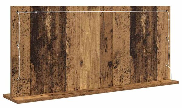 Toalett Tükör Öreg fa 100 x 45 x 18 cm Üveg és mérnöki fa
