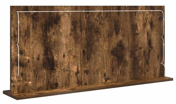 Toalett Tükör Füstölt tölgy 100 x 45 x 18 cm Üveg és mérnöki fa