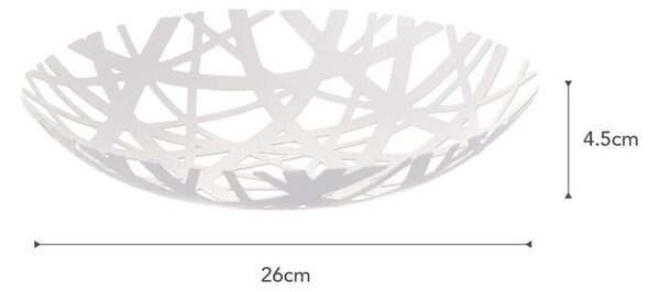 Tower fehér gyümölcsöstál, ø 26 cm - YAMAZAKI