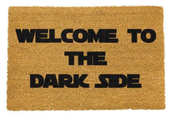 Welcome to the Darkside természetes kókuszrost lábtörlő, 40 x 60 cm - Artsy Doormats