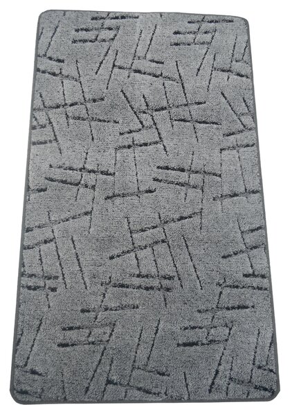 Szegett szőnyeg 100x400 cm – Szürke színben vonal mintával