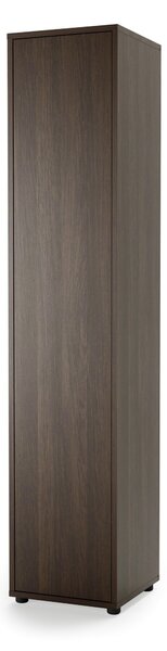 Könyvespolc Concept Lenart IV, Ajtókkal, Zárt, Laminált forgácslap, 218x45x46cm, Sötét tölgy