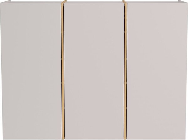 Krémszínű előszoba szekrény 138x103x38 cm Libbiano – Germania