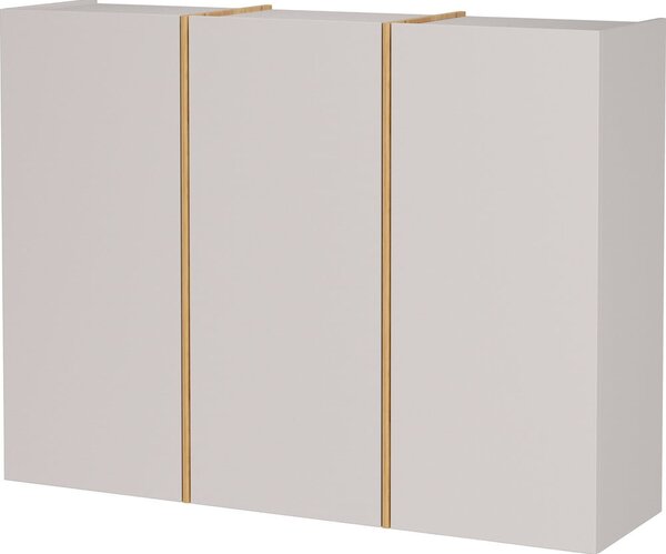 Krémszínű előszoba szekrény 138x103x38 cm Libbiano – Germania