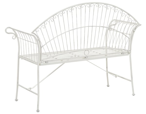Kerti pad GUALEA 130 cm Fém Törtfehér