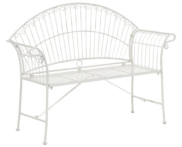 Kerti pad GUALEA 130 cm Fém Törtfehér
