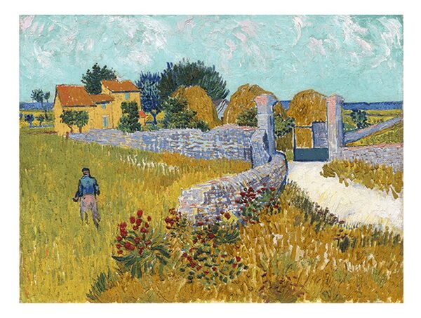 Vincent van Gogh - Farmhouse in Provence festményének másolata, 40 x 30 cm
