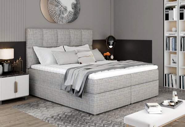GLOSSY kárpitozott rugós ágy, 180x200, berlin 01