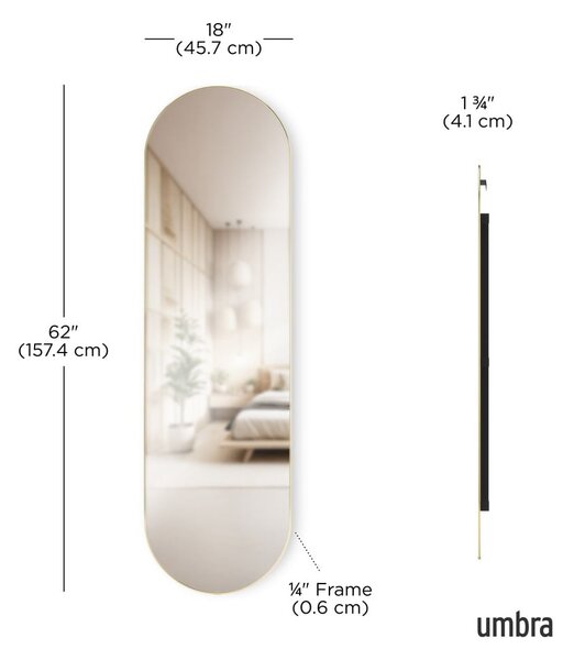 Fali-álló tükör 46x157 cm Hubba – Umbra