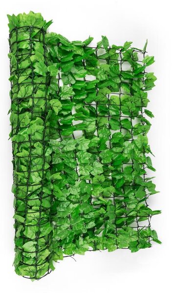 Blumfeldt Fency Bright Ivy, világoszöld, borostyán, kerítés, védelmet nyújt a kíváncsi tekintetekkel és a széllel szemben, 300 x 100 cm