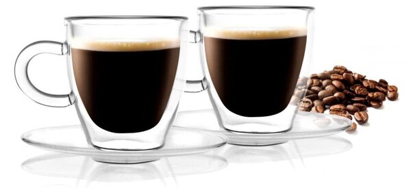 Amo Espresso 2 db duplafalú csésze, 50 ml - Vialli Design