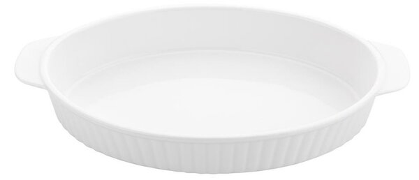 Florina ovális kerámia sütőtál, 30 cm, fehér