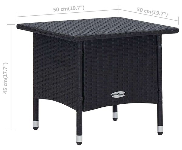 VidaXL Polyrattan Kerti Bútorszett - 2 részes