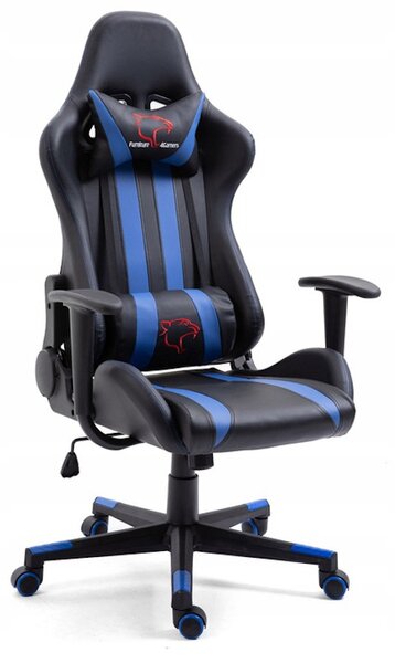 KORAD FG-33 Irodai szék, 71x125-135x70, kék/fekete