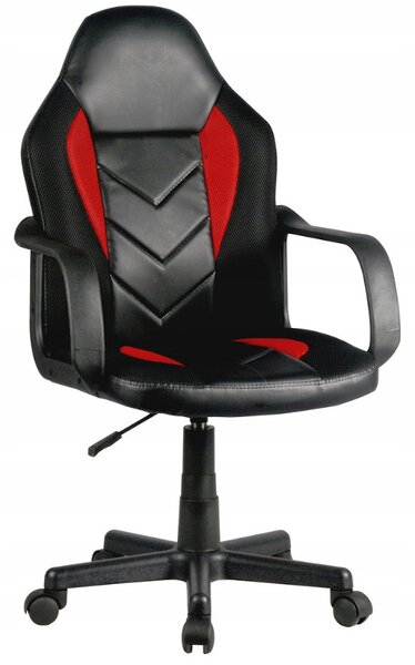 KORAD FG-C18 Irodai szék, 56x93-105x59, piros/fekete
