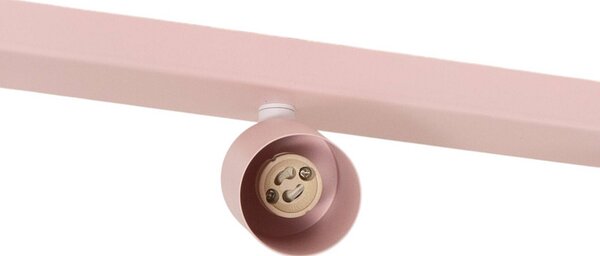 TK Lighting Livia mennyezeti spotlámpa, rózsaszín, 52 cm, 3 izzós, fém, GU10, dimmelhető, Lila / pink / rózsaszín, Gyermekszoba, fém
